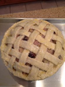 The pie before baking